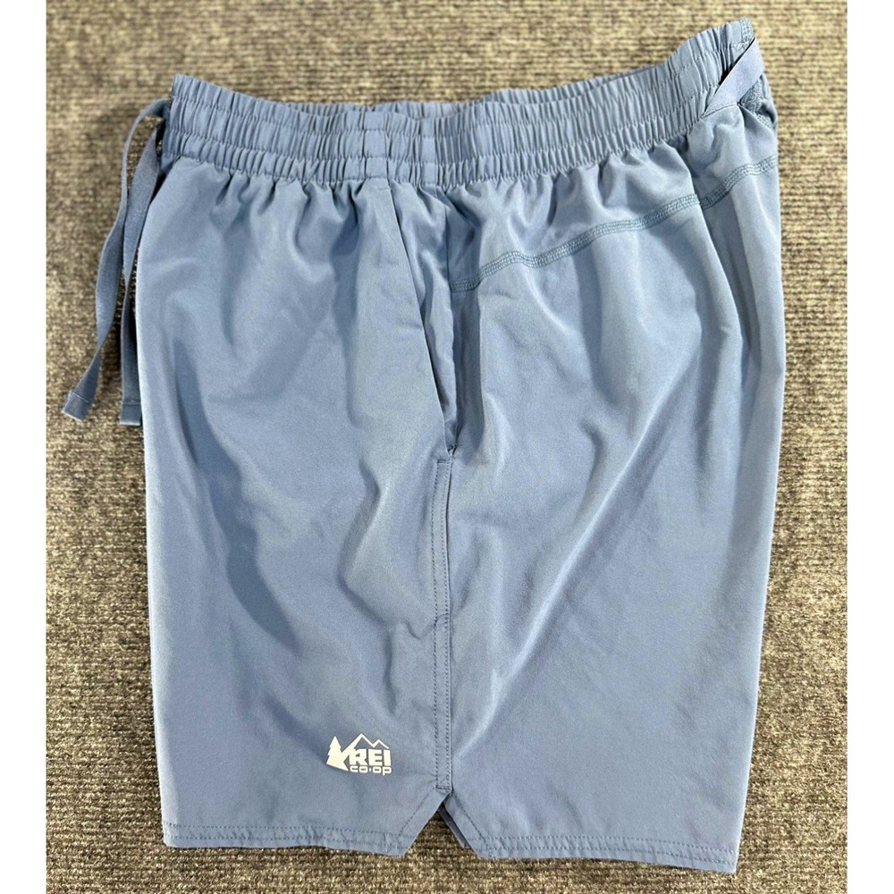 REI Co-Op Men's Sweat Wicking Active Pursuits 7" Shorts Blue Size Small